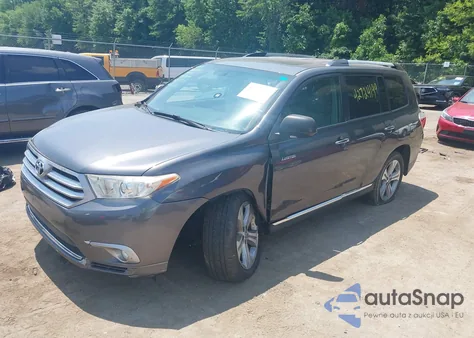 2013 Toyota Highlander Limited V6 z USA, uszkodzony, nr VIN 5TDDK3EH9DS273940